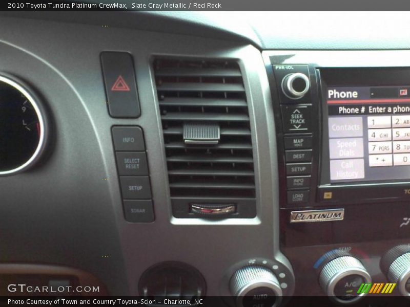 Slate Gray Metallic / Red Rock 2010 Toyota Tundra Platinum CrewMax