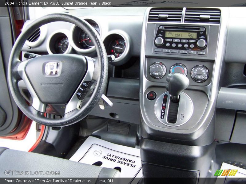 Sunset Orange Pearl / Black 2004 Honda Element EX AWD