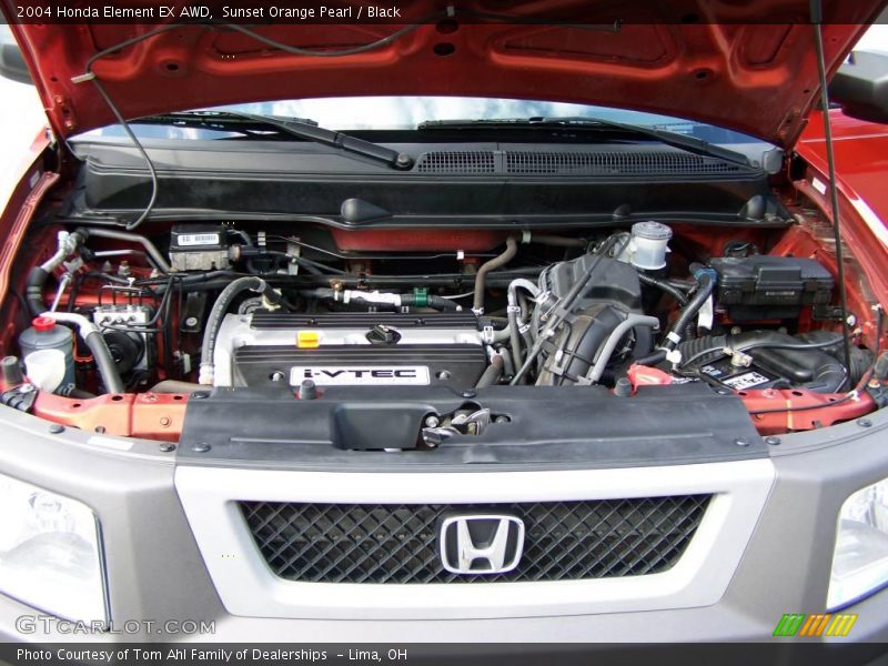 Sunset Orange Pearl / Black 2004 Honda Element EX AWD