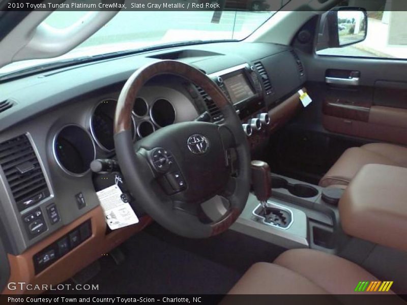 Slate Gray Metallic / Red Rock 2010 Toyota Tundra Platinum CrewMax