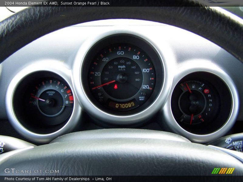 Sunset Orange Pearl / Black 2004 Honda Element EX AWD