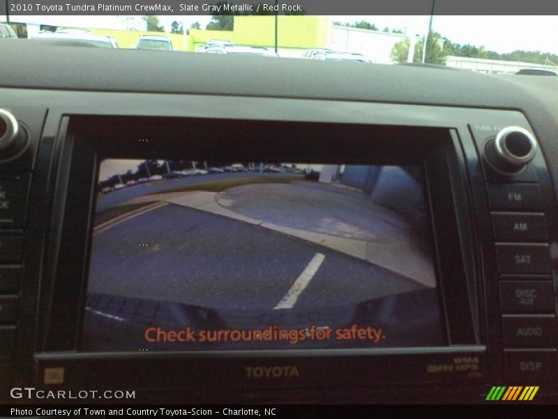 Slate Gray Metallic / Red Rock 2010 Toyota Tundra Platinum CrewMax