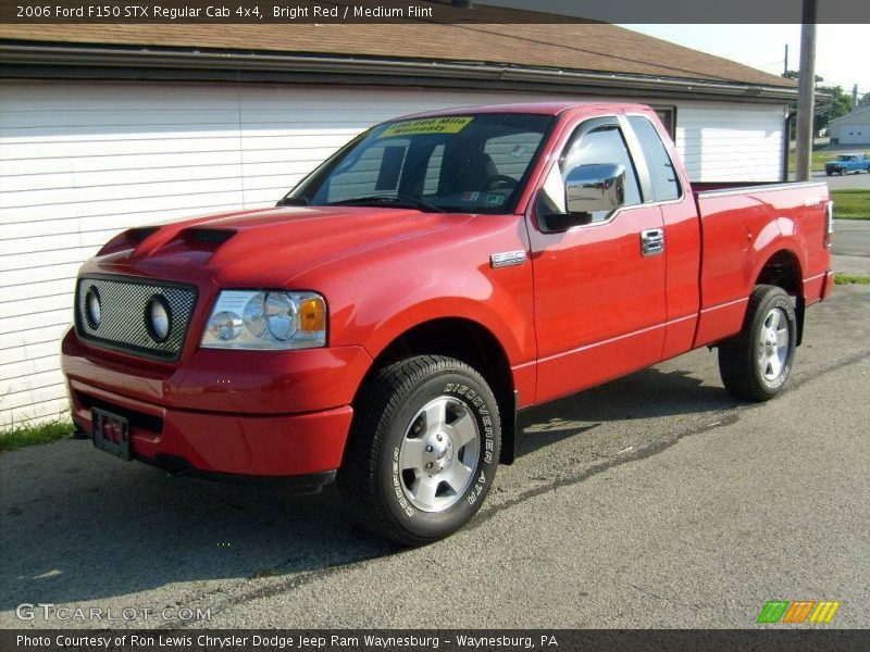 Bright Red / Medium Flint 2006 Ford F150 STX Regular Cab 4x4