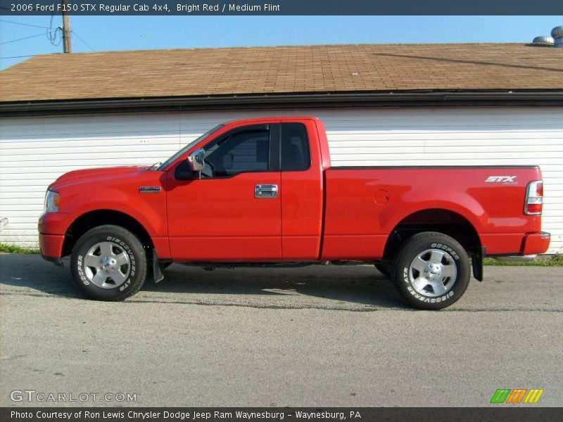 Bright Red / Medium Flint 2006 Ford F150 STX Regular Cab 4x4