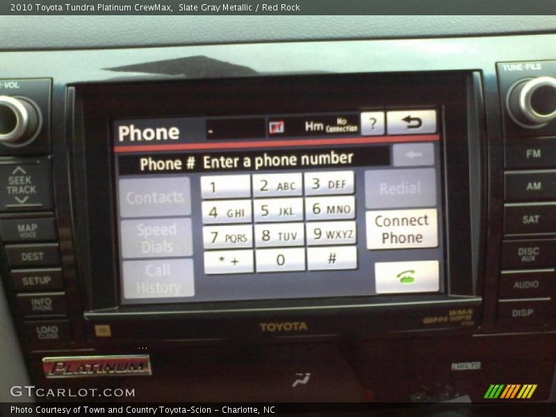 Slate Gray Metallic / Red Rock 2010 Toyota Tundra Platinum CrewMax