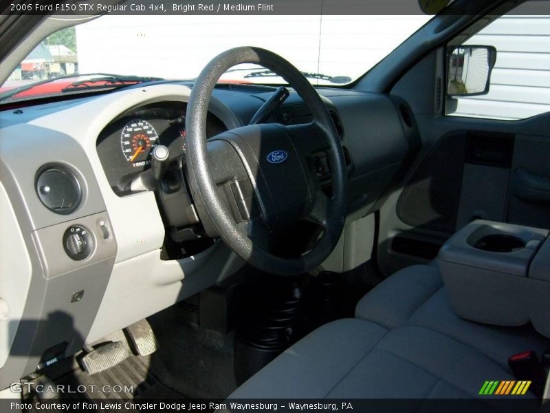 Bright Red / Medium Flint 2006 Ford F150 STX Regular Cab 4x4