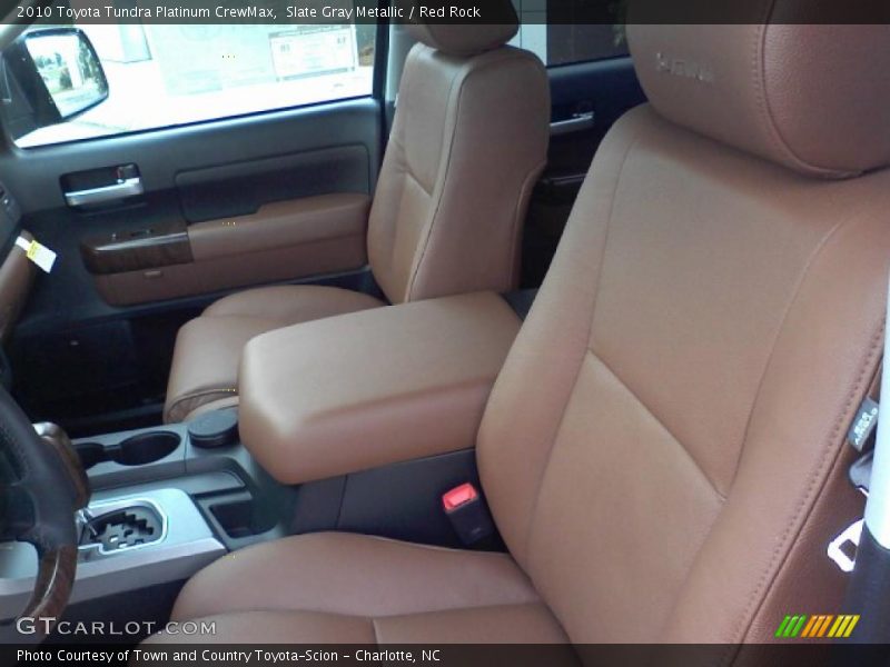 Slate Gray Metallic / Red Rock 2010 Toyota Tundra Platinum CrewMax