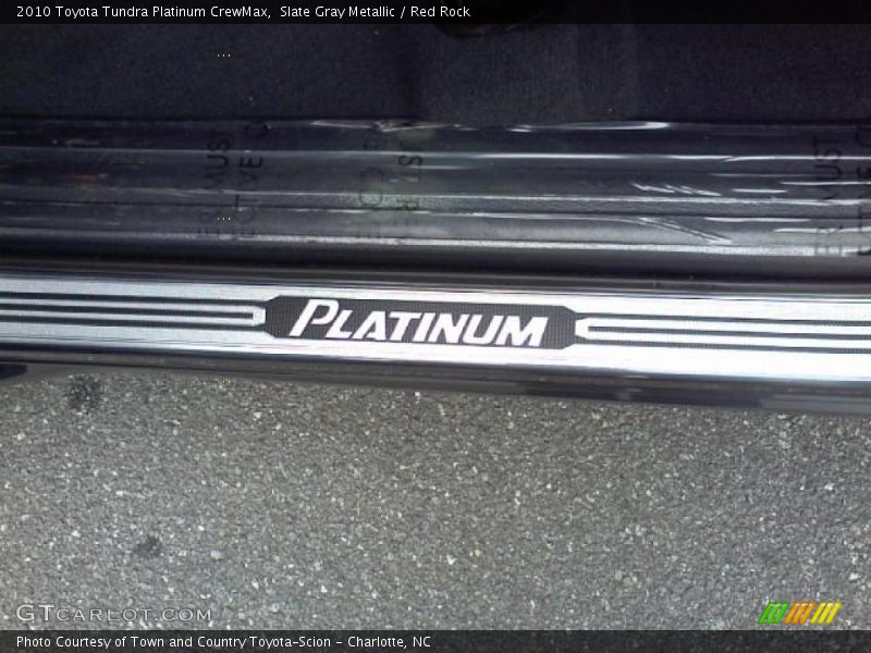 Slate Gray Metallic / Red Rock 2010 Toyota Tundra Platinum CrewMax