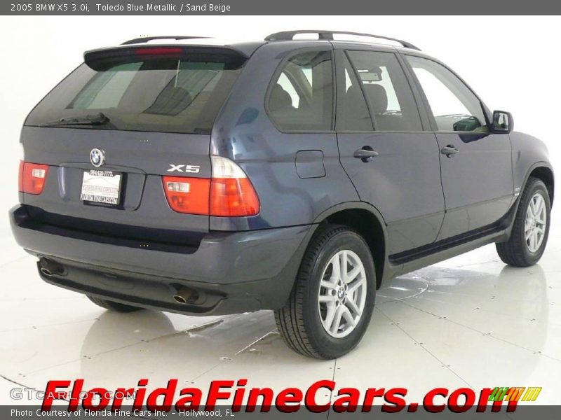 Toledo Blue Metallic / Sand Beige 2005 BMW X5 3.0i