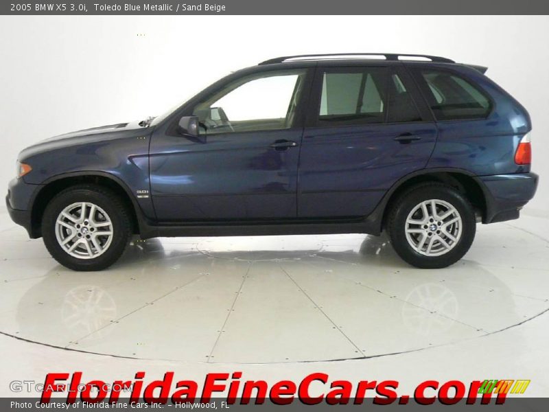 Toledo Blue Metallic / Sand Beige 2005 BMW X5 3.0i