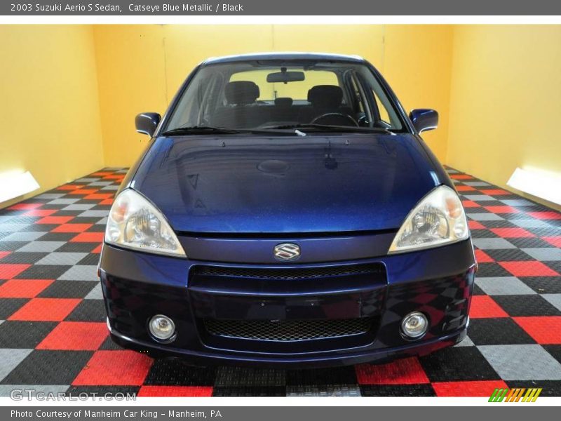 Catseye Blue Metallic / Black 2003 Suzuki Aerio S Sedan