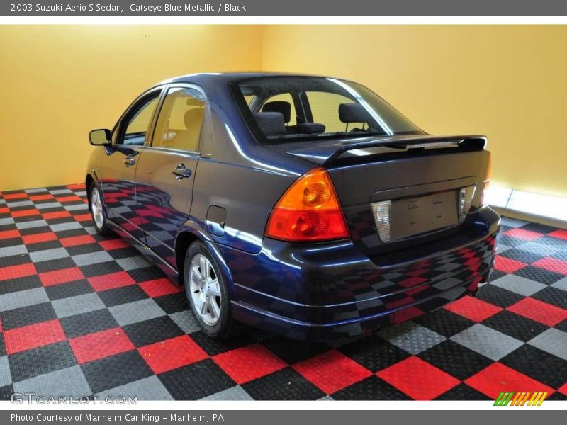 Catseye Blue Metallic / Black 2003 Suzuki Aerio S Sedan