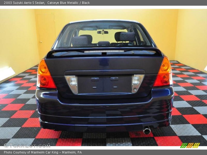 Catseye Blue Metallic / Black 2003 Suzuki Aerio S Sedan