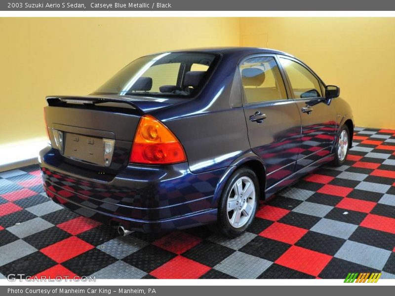 Catseye Blue Metallic / Black 2003 Suzuki Aerio S Sedan