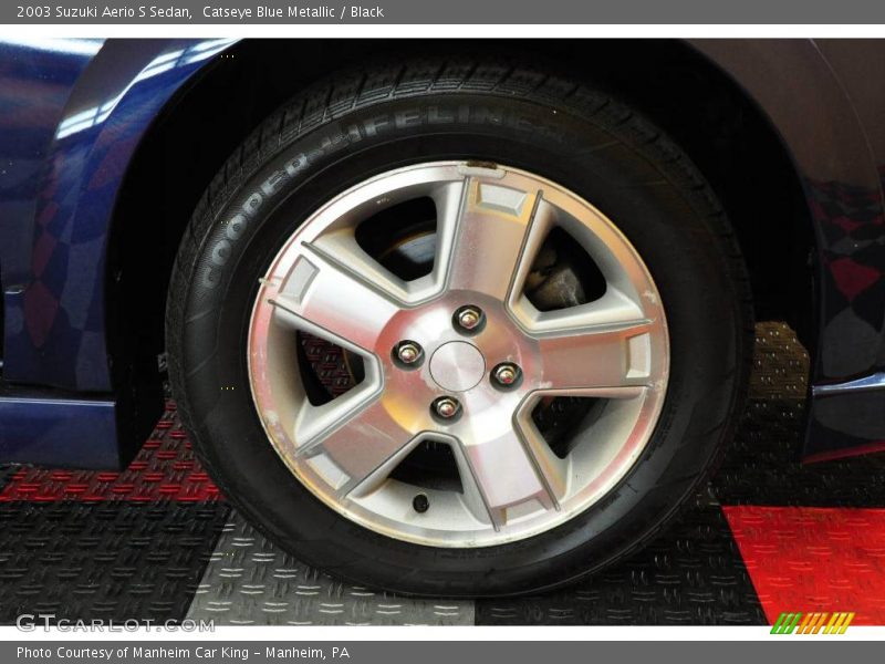 Catseye Blue Metallic / Black 2003 Suzuki Aerio S Sedan