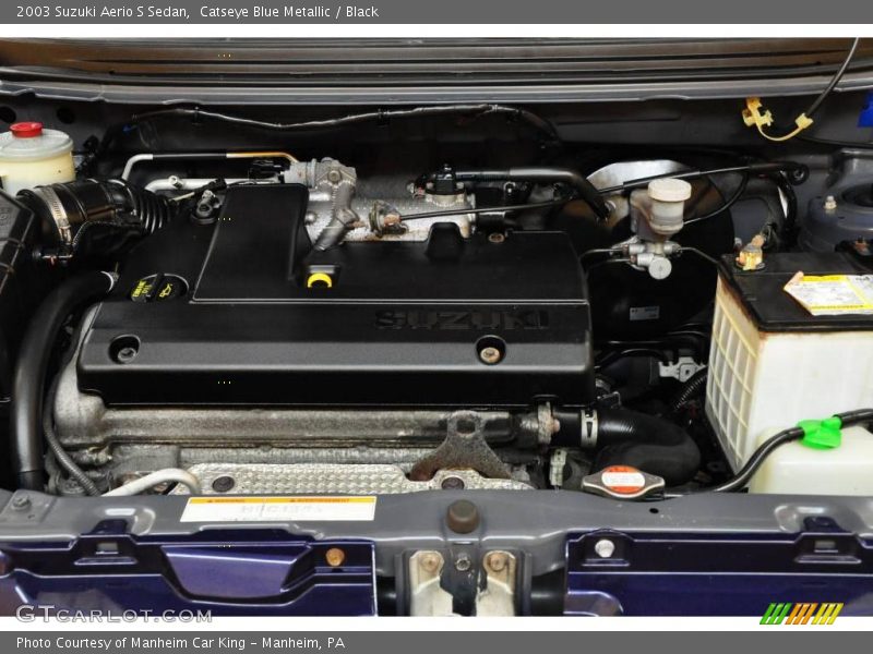 Catseye Blue Metallic / Black 2003 Suzuki Aerio S Sedan