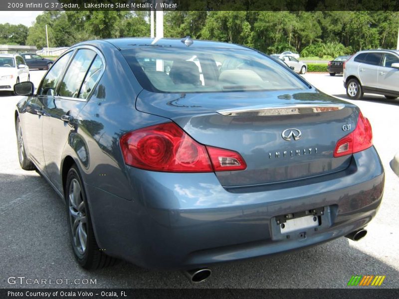 Lakeshore Slate Metallic / Wheat 2009 Infiniti G 37 Sedan