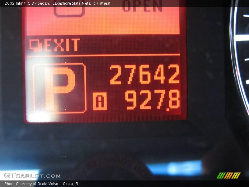 Lakeshore Slate Metallic / Wheat 2009 Infiniti G 37 Sedan