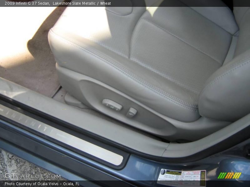 Lakeshore Slate Metallic / Wheat 2009 Infiniti G 37 Sedan
