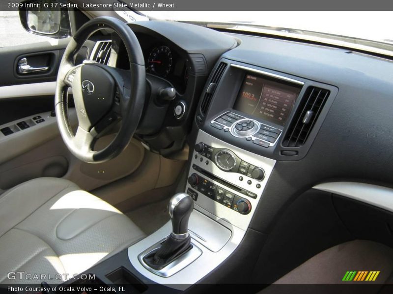 Lakeshore Slate Metallic / Wheat 2009 Infiniti G 37 Sedan