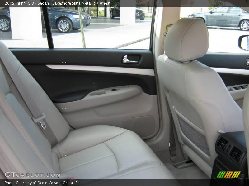 Lakeshore Slate Metallic / Wheat 2009 Infiniti G 37 Sedan