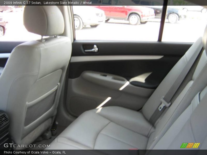Lakeshore Slate Metallic / Wheat 2009 Infiniti G 37 Sedan