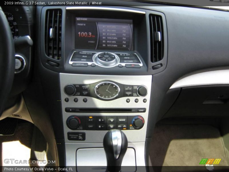 Lakeshore Slate Metallic / Wheat 2009 Infiniti G 37 Sedan