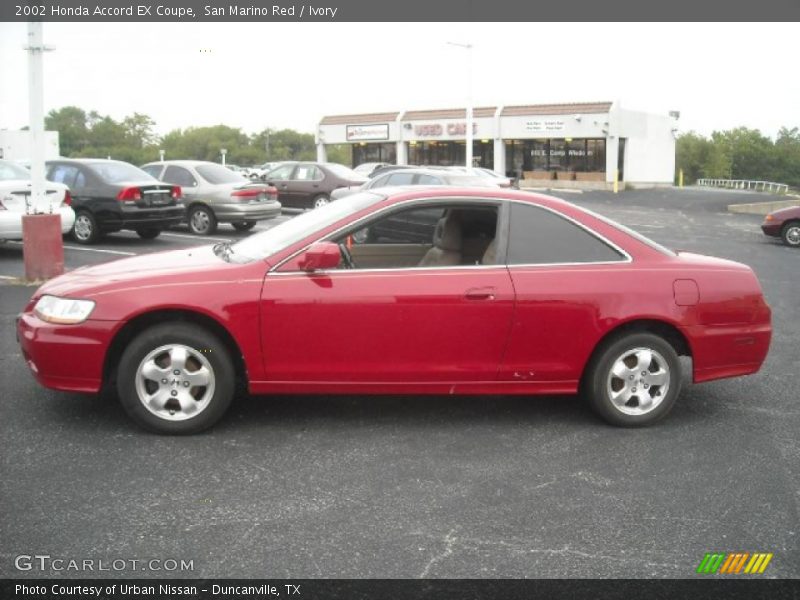 San Marino Red / Ivory 2002 Honda Accord EX Coupe