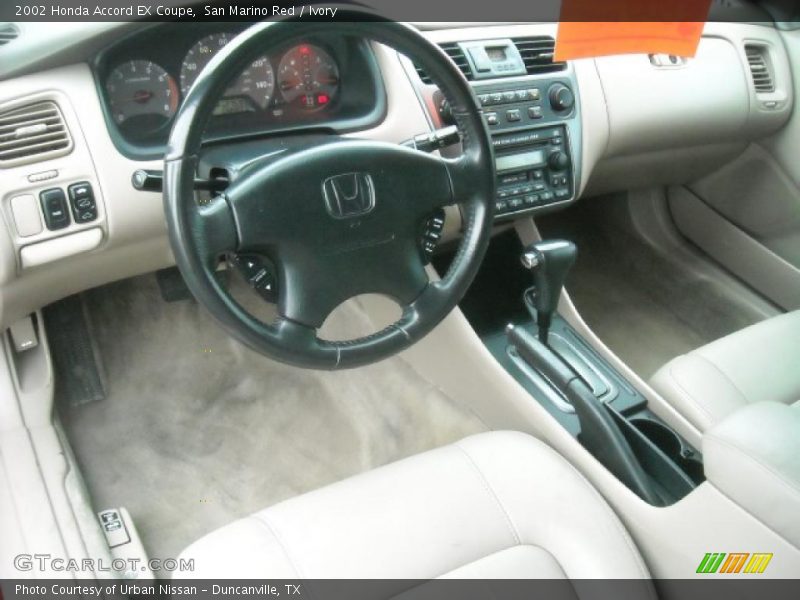 San Marino Red / Ivory 2002 Honda Accord EX Coupe