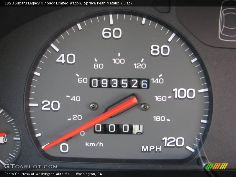 Spruce Pearl Metallic / Black 1998 Subaru Legacy Outback Limited Wagon