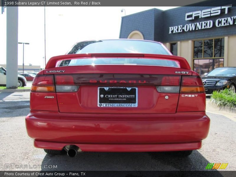 Rio Red / Black 1998 Subaru Legacy GT Limited Sedan