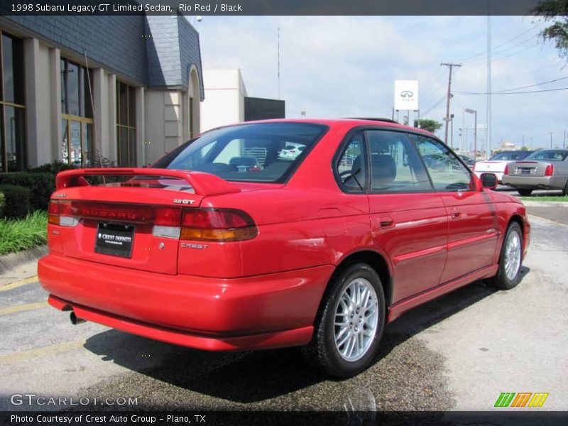 Rio Red / Black 1998 Subaru Legacy GT Limited Sedan