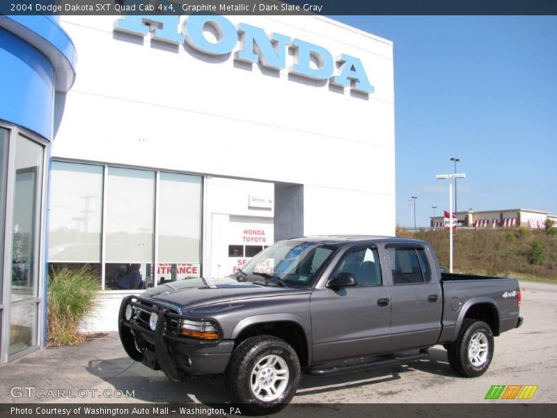 Graphite Metallic / Dark Slate Gray 2004 Dodge Dakota SXT Quad Cab 4x4