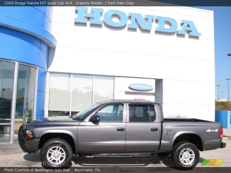 Graphite Metallic / Dark Slate Gray 2004 Dodge Dakota SXT Quad Cab 4x4