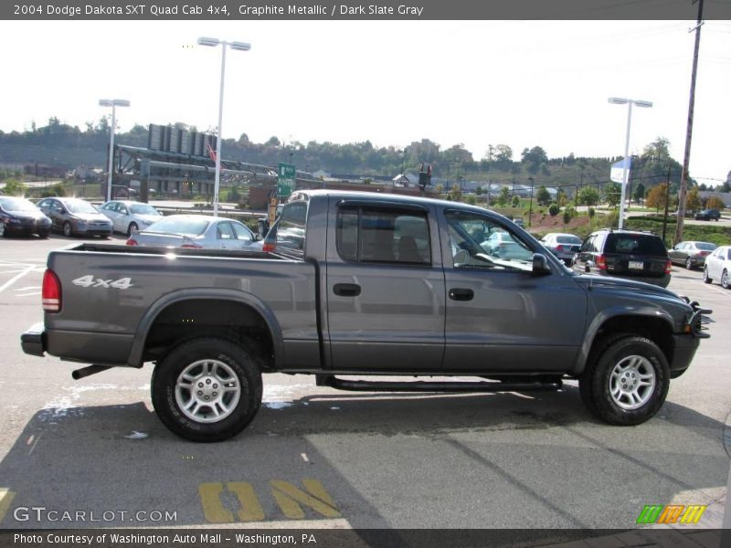Graphite Metallic / Dark Slate Gray 2004 Dodge Dakota SXT Quad Cab 4x4