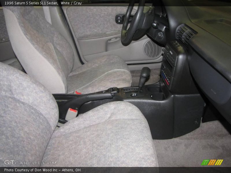 White / Gray 1996 Saturn S Series SL1 Sedan