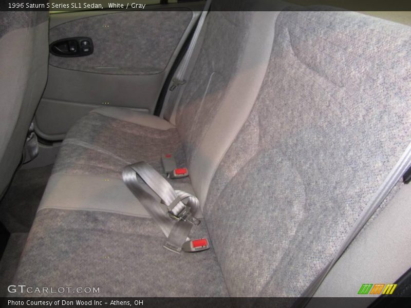 White / Gray 1996 Saturn S Series SL1 Sedan