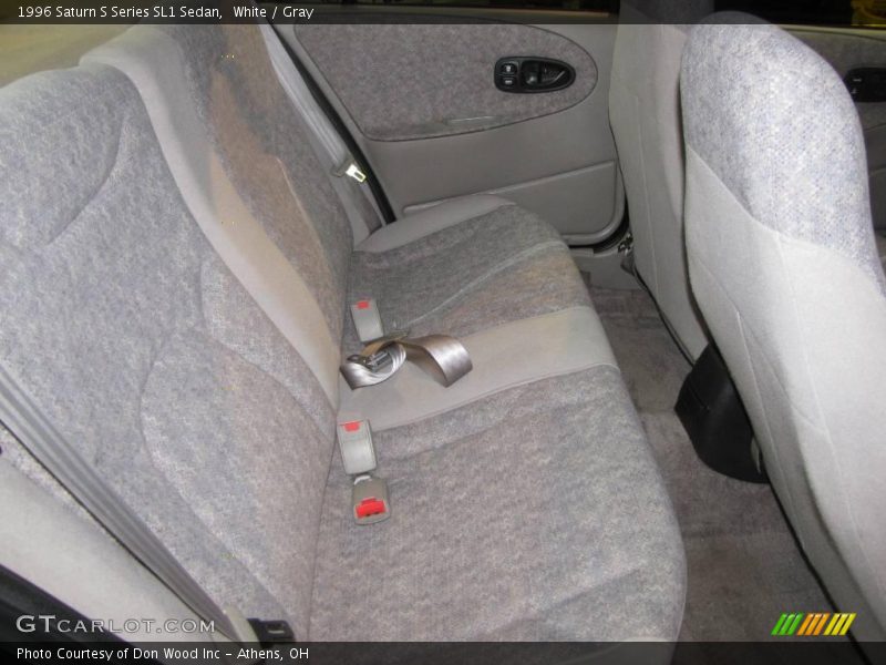 White / Gray 1996 Saturn S Series SL1 Sedan