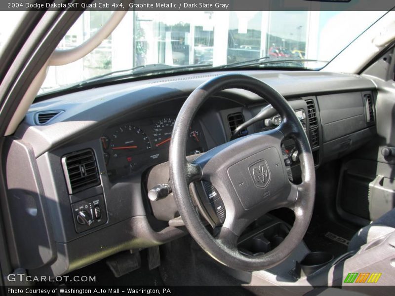 Graphite Metallic / Dark Slate Gray 2004 Dodge Dakota SXT Quad Cab 4x4