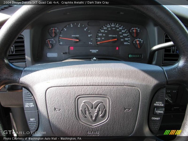 Graphite Metallic / Dark Slate Gray 2004 Dodge Dakota SXT Quad Cab 4x4