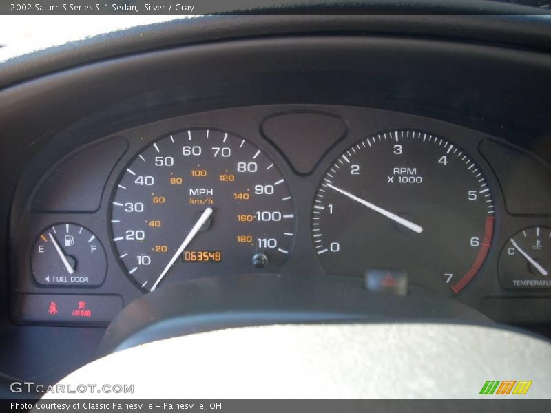 Silver / Gray 2002 Saturn S Series SL1 Sedan