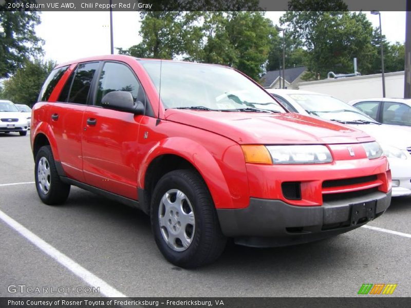 Chili Pepper Red / Gray 2004 Saturn VUE AWD