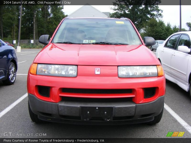 Chili Pepper Red / Gray 2004 Saturn VUE AWD