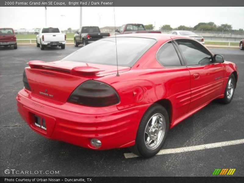 Bright Red / Dark Pewter 2000 Pontiac Grand Am SE Coupe