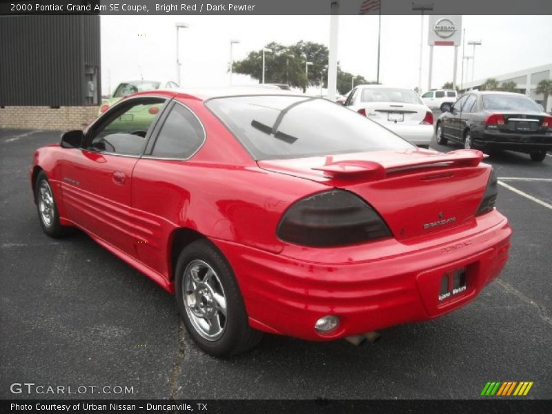 Bright Red / Dark Pewter 2000 Pontiac Grand Am SE Coupe
