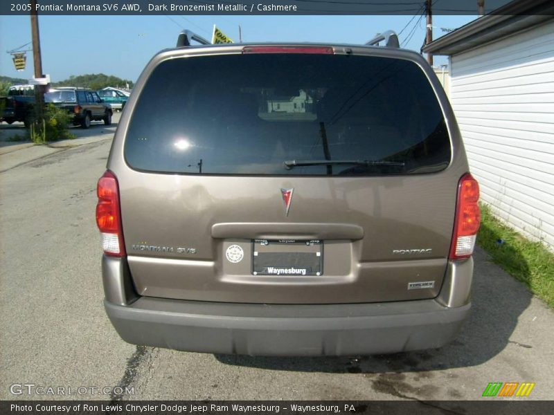Dark Bronzemist Metallic / Cashmere 2005 Pontiac Montana SV6 AWD