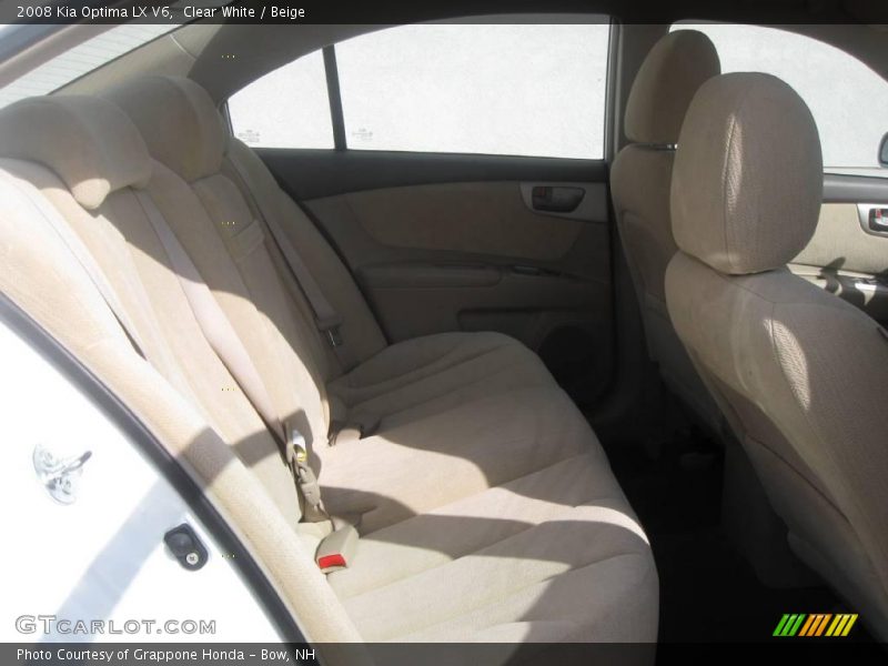 Clear White / Beige 2008 Kia Optima LX V6