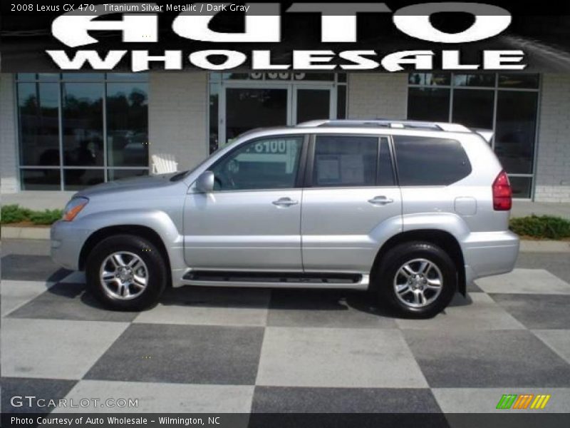 Titanium Silver Metallic / Dark Gray 2008 Lexus GX 470