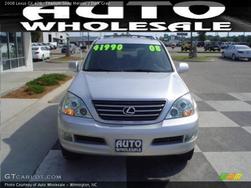 Titanium Silver Metallic / Dark Gray 2008 Lexus GX 470