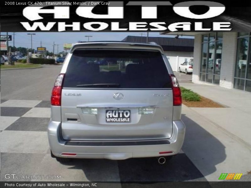 Titanium Silver Metallic / Dark Gray 2008 Lexus GX 470